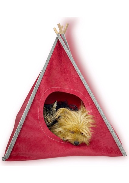 Tepee Five Köpek Evi, Köpek Barınağı, Köpek Çadırı, Minderli Köpek Yatağı
