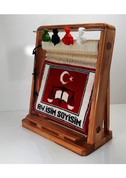 100TEL Avukat Isim Motifli El Dokuması Hediyelik Minyatür Halı fiyatları
