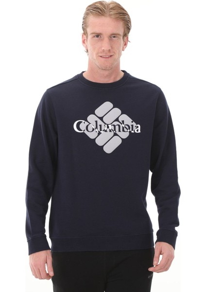 Csc M Centered Gem Crew Lacivert Sweatshirt