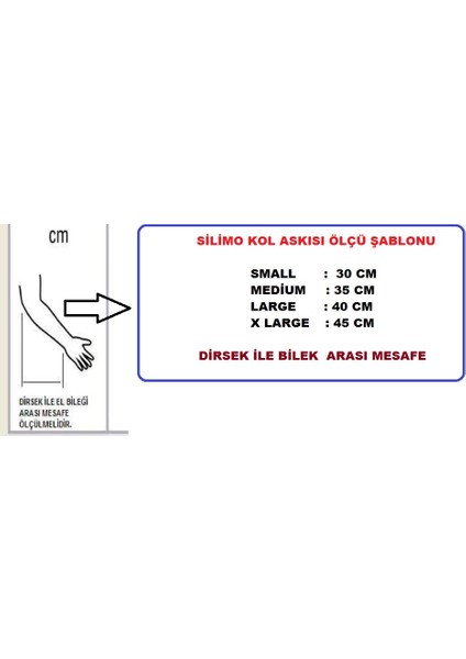 Kol Askısı Omuz Askısı Cırtlı Lüx Kol Askısı  SMALL Beden  30 cm