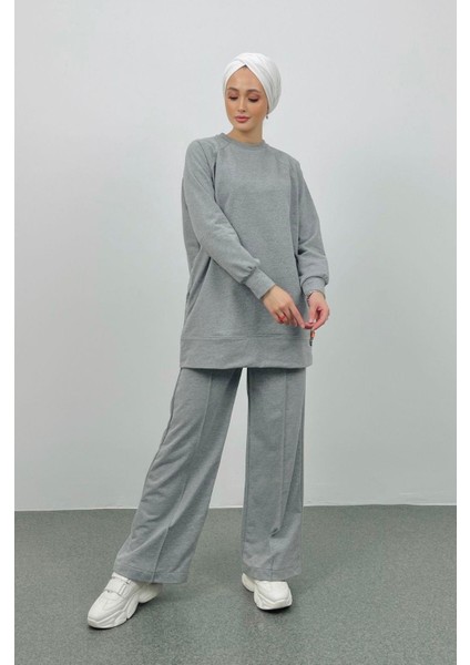 Rener Süs Etiketli Oversize Gri Alt Üst Takım modelleri