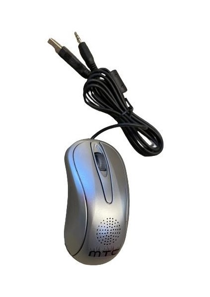 Hoparlöerlü Mouse Kablolu Speaker Gri Mouse Mtc SW-303