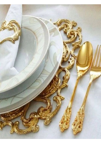 Osmanlı Supla Servis Tabak Altlığı Masa Tabak Altlığı ''6'' Adet