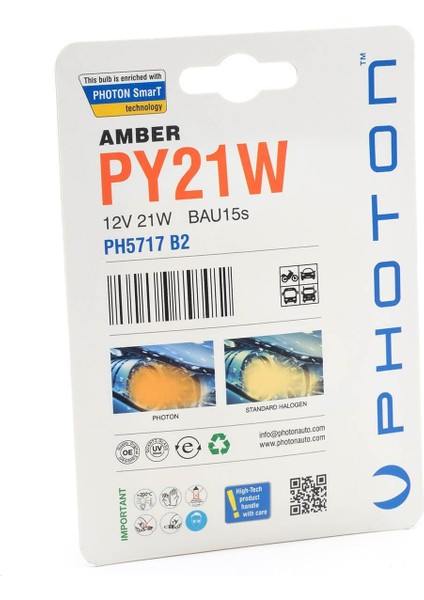 Blister Minyatür Serisi Turuncu PY21W PH5717 B2 fiyatları