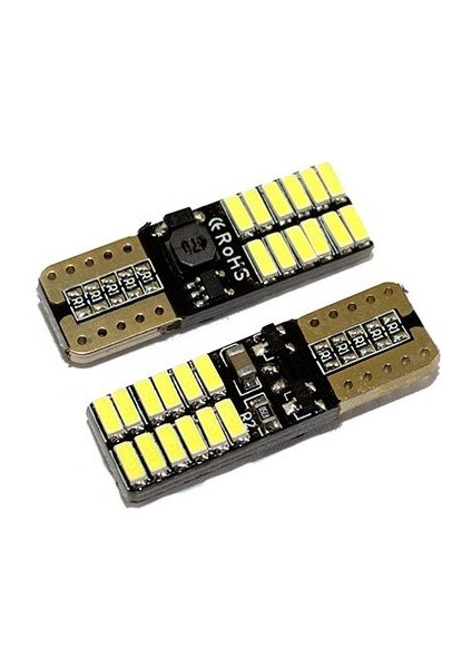 Dekoratif LED Ampul T10 24 Smd Canbus'lı Beyaz 12V/ LAAM627