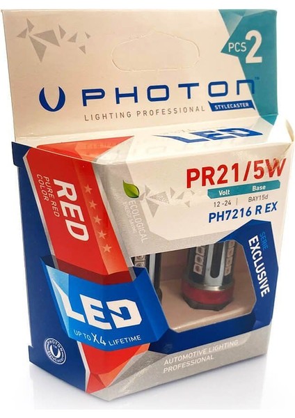 P21/5W Red (Kırmızı) Exclusive Serisi PH7216 R Ex fırsatları