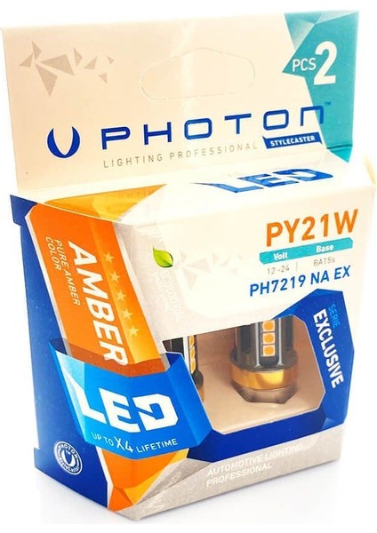 P21W Amber (Turuncu) Exclusive Serisi PH7219 Na Ex fırsatları