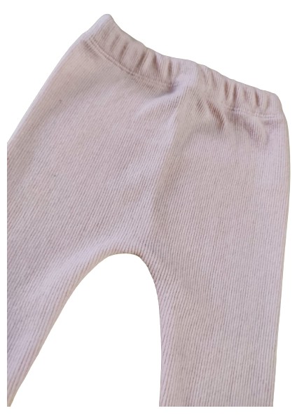 Unisex Ultra Esnek Fitilli Şardonlu Baskısız Kalın Bebe Tayt