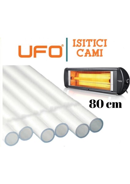 80 cm Infrared Ufo Isıtıcı 23MM Soba Camı