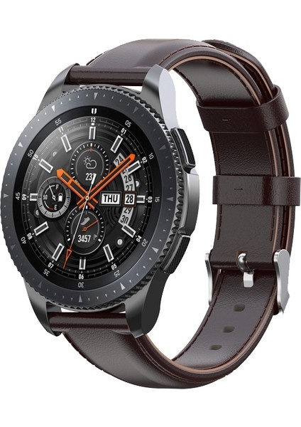 E2M Huaweı Watch 42MM (20MM) Krd-10 Deri Koyu Kahve Kordon