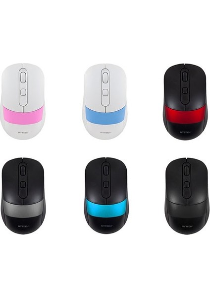 Mouse Kablosuz 1600 Dpı 2.4ghz Optik Sensörlü 10 Metre Uzaklık Beyaz / Pembe USB Mouse Hytech HY-M96