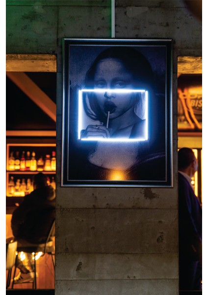 Mona Lisa Neon Tablo