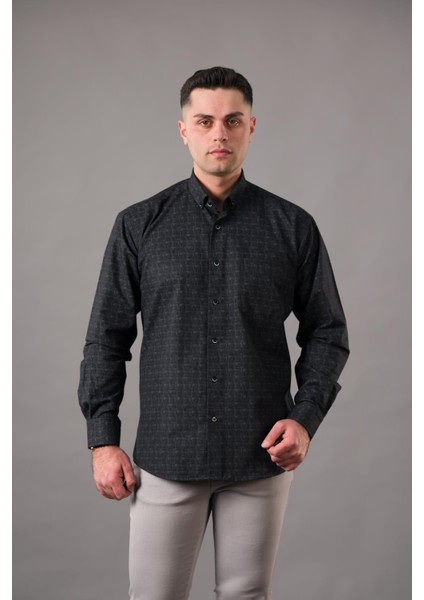 Geniş Kesim Cepli Desenli Kalın Kumaş Kışlık Erkek Gömlek fiyatları