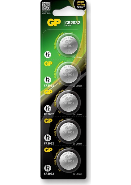 CR2032 3V Lithium 5'li Kartela Pil
