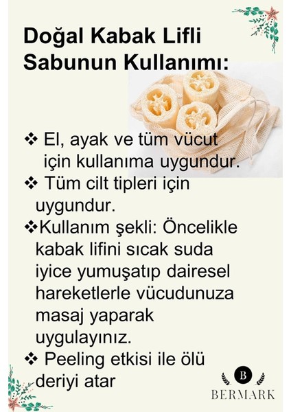 El Yapımı Doğal Kabak Lifli Okyanus Sabunu 110 gr fırsatları