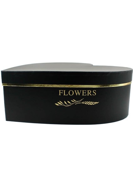 Kalp Kutu Büyük Boy, 33 x 33 x 11,50 cm - Siyah indirimleri