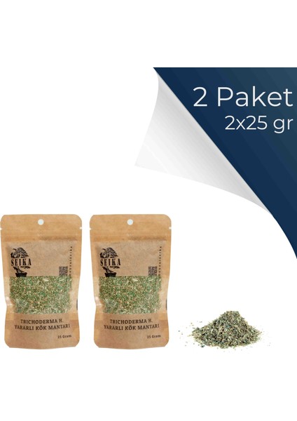 Trichoderma Yararlı Kök Mantarı - 2'li Paket (2X25 Gr)