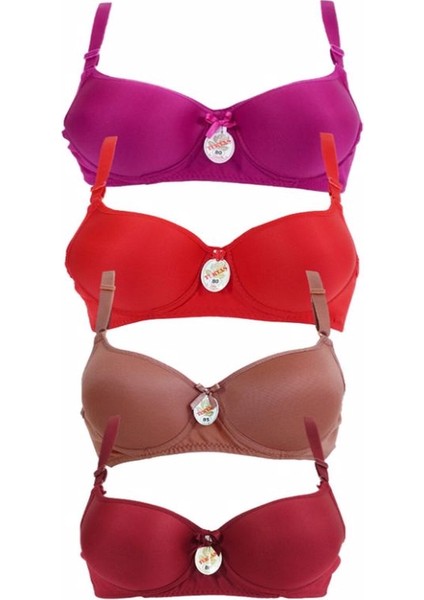 Kadın Dolgulu Balenli 4 Lü Sütyen