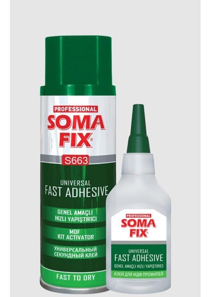 Hızlı Yapıştırıcı Somafix Mdf Kit 200 ml