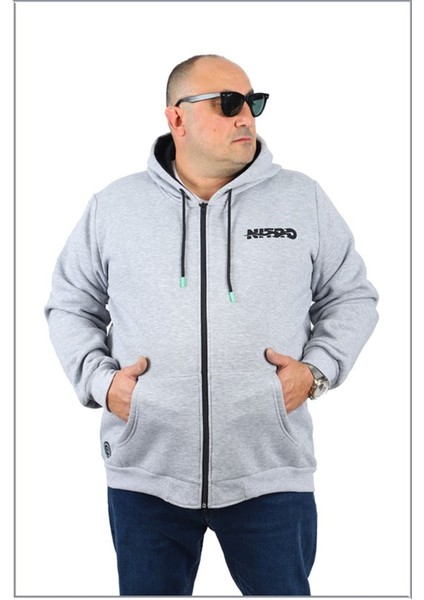 Büyük Beden Sweatshirt Nitro 22739 Melanj