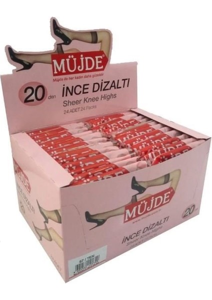 20 Den Ince Dizaltı Çorap 6'lı