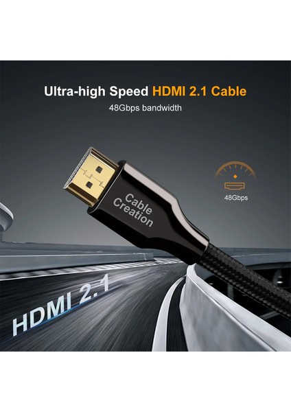 Cablecreation CC0996 HDMI - HDMI Kablo 2m 8k