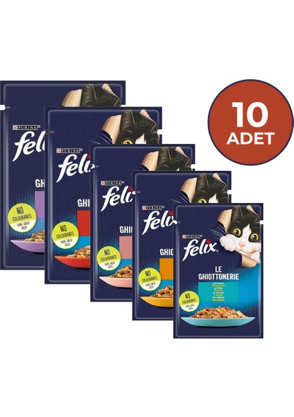 Karışık Yetişkin Kedi Yaş Maması - 85 gr x 10 Adet