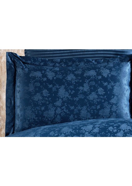 Rita Bambu Jakar Kumaş Indigo Ikili Oksford 60X80 cm Yastık Kılıfı -1333