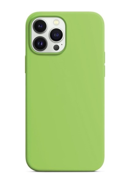 Apple iPhone 13 Pro 6.1'' Liquit Lansman Silikon Yeşil