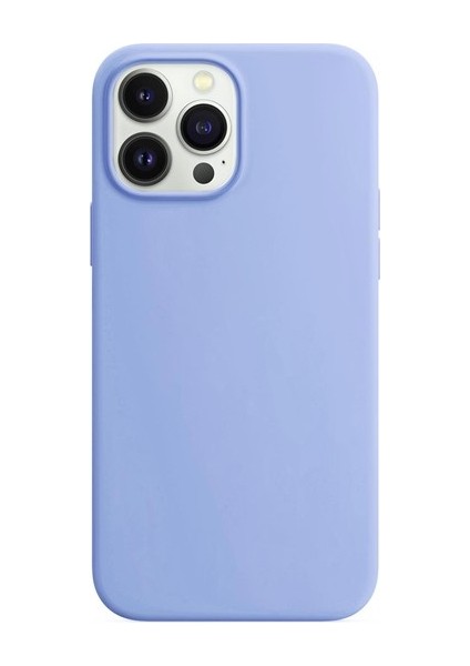 Apple iPhone 13 Pro Max 6.7'' Liquit Lansman Silikon Açık Mavi