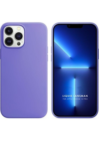 Apple iPhone 14 Pro Max 6.7'' Liquit Lansman Silikon Lila