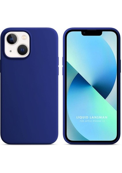 Apple iPhone 14 Plus 6.7'' Liquit Lansman Silikon Lacivert