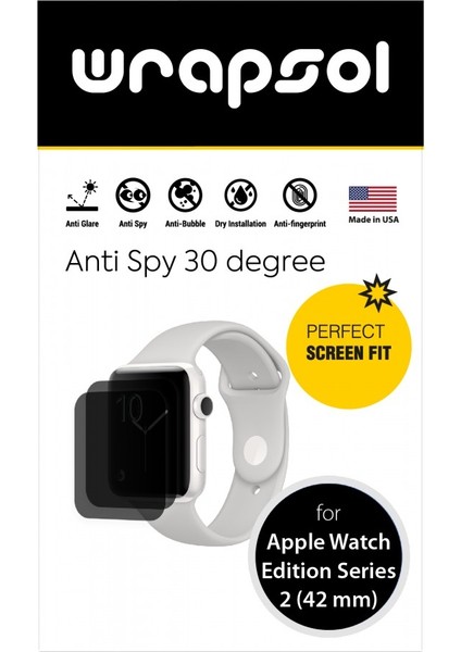 Apple Watch 42 mm Edition Series 2 Akıllı Saat Mat Hayalet Ekran Koruyucu