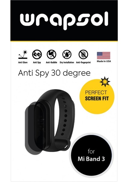 Xiaomi Mi Band 3 Akılı Saat Mat Hayalet Ekran Koruyucu
