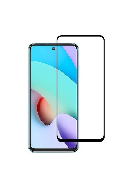 Xiaomi Redmi 10 Ekran Koruyucu 9d Tam Kaplama Cam Siyah