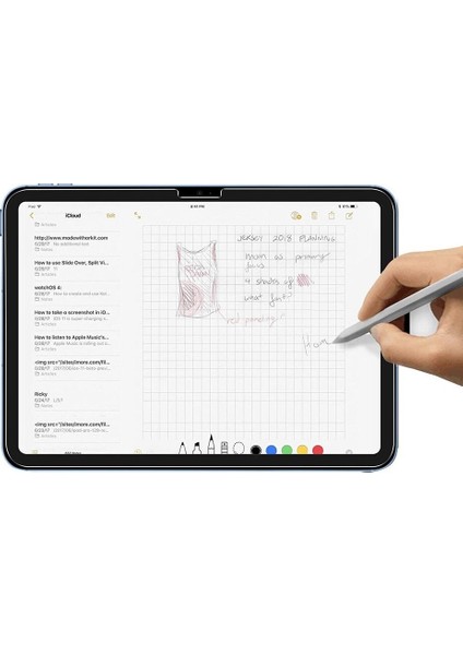 Apple iPad 10.9 2022 10.nesil 2 Adet Temperli Cam Ekran Koruyucu