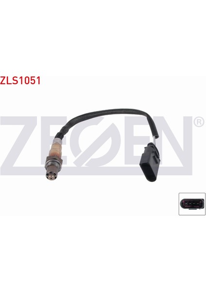 Volkswagen Polo 1.4i (Blm) 2001-2012 Lambda (Oksijen) Sensörü 350 mm 06A906262AS