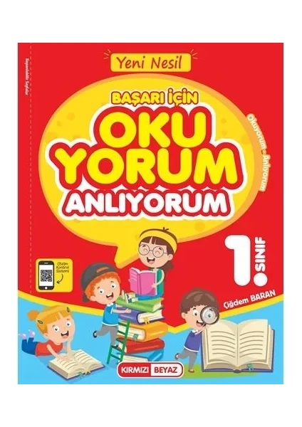 Kırmızı Beyaz Yayınlar Yeni Nesil Okuyorum Anlıyorum 1.Sınıf