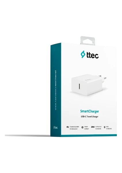 20W Hızlı Şarj Type-C Çıkışlı Tüm Telefonlarla Uyumlu Güç Şarj Adaptörü