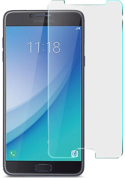 Samsung Galaxy C5 Cam Ekran Koruyucu Temperli Cam Hopy