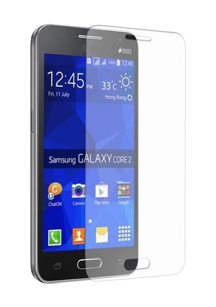Samsung Galaxy Core 2 Cam Ekran Koruyucu Temperli Cam Hopy