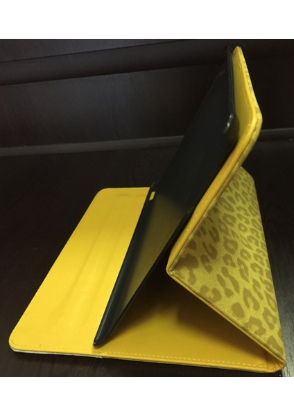 Apple iPad 2 Leopar Desen Lüx Tablet Kılıfı