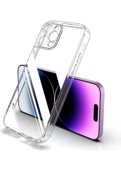 Apple iPhone 14 Pro Max Uyumlu Şeffaf Sararmayan Ince ve Hafif Kapak Voyo Kılıf