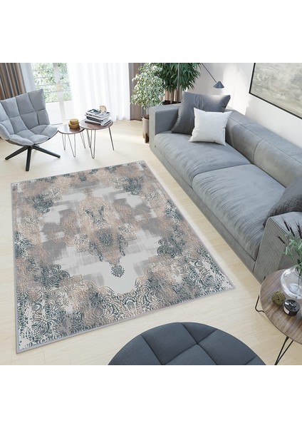Dijital Baskı Yıkanabilir Kaymaz Taban Salon Halısı RVG0518