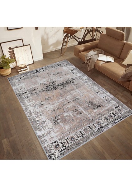 Dijital Baskı Yıkanabilir Kaymaz Taban Salon Halısı RVG0520