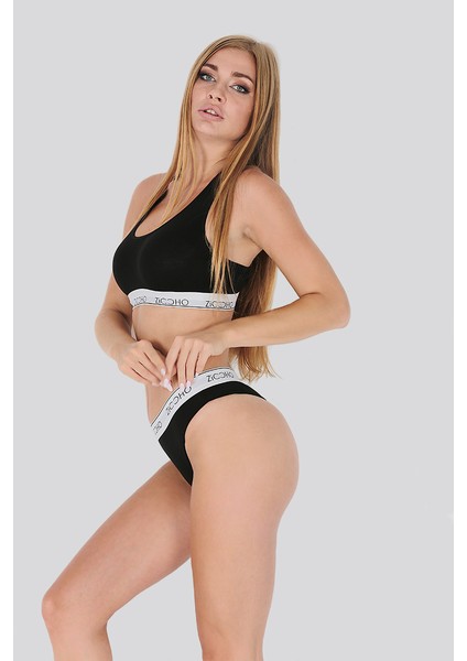 Zıccho Kadın Siyah Büstiyer Tanga Takım fiyatları