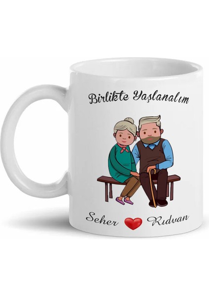 Sevgiliye Özel Tasarımlı Isimli Kupa Bardak Kp-01
