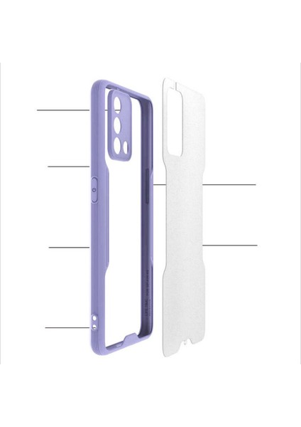 Samsung Galaxy M52 Kılıf Parfe Kamera Korumalı Kenarları Renkli Kapak Sarı modelleri