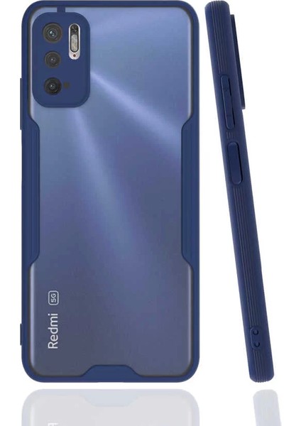 Xiaomi Poco M3 Pro Kılıf Parfe Kamera Korumalı Kenarları Renkli Kapak Lacivert