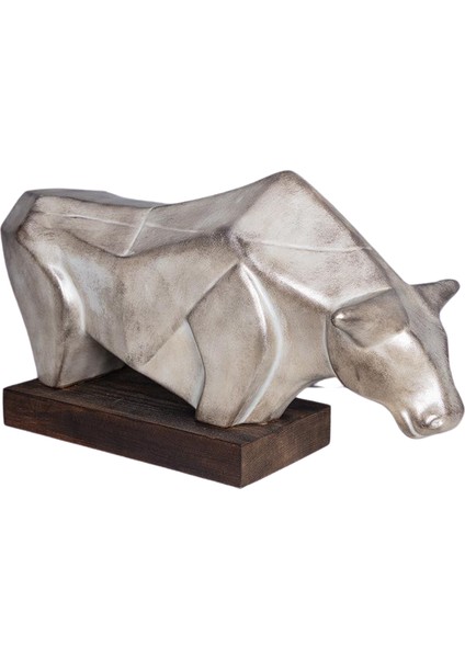 Boğa Obje 46X20X28 cm Küf
